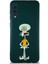 Samsung Galaxy A50S Soft Premier Kapak Squidward Dokunaç Tasarımlı Silikon Kılıf - Yeşil 1
