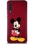 Samsung Galaxy A50S Soft Premier Kapak Mickey Mouse-E Tasarımlı Silikon Kılıf - Mürdüm 1
