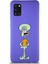 Samsung Galaxy A31 Soft Premier Kapak Squidward Dokunaç Tasarımlı Silikon Kılıf - Mor 1