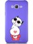 Samsung Galaxy J7 Core Soft Premier Kapak Coolcat Tasarımlı Silikon Kılıf - Mor 1