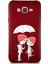 Samsung Galaxy J7 Core Soft Premier Kapak Aşk Tasarımlı Silikon Kılıf - Mürdüm 1