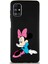 Samsung Galaxy M51 Soft Premier Kapak Minnie Mouse-E Tasarımlı Silikon Kılıf - Siyah 1