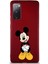 Samsung Galaxy S20 Fe Soft Premier Kapak Mickey Mouse-A Tasarımlı Silikon Kılıf - Mürdüm 1