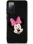 Samsung Galaxy S20 Fe Soft Premier Kapak Minnie Mouse-C Tasarımlı Silikon Kılıf - Siyah 1
