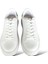 Kalın Taban Spor Kadın Sneaker Ayakkabı Beyaz - Yeşil 4