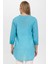 Mavi Düğmeli Truvakar Kolu Şile Bezi Sıfır Yaka Pamuklu Bluz 4