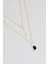 Mirror 18 Ayar Sarı Altın Kaplama 45 cm Gümüş Minimal Kolye 2