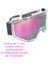 Kayak Gözlüğü Aynalı Gökkuşağı Ventilli Güneş Kar Koruyucu Gözlük Uv Korumalı Snowboard Glasses Gözlük 3