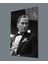 Siyah Beyaz Yapay Zeka Atatürk Cam Tablo, Uv Baskılı ve Temperli, Hediyelik 1