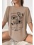 Only Trendwear Unisex Be Happy Baskılı Oversize Tshirt 3