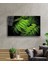 Su Damlası Yeşil Yapraklar Cam Tablo, Ev ve Ofis Duvar Dekoru Hediyelik Büyük Tablo Dayanıklı Cam 2