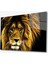 Aslan Hayvan Cam Tablo 4mm Dayanıklı Temperli Cam 1