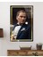 Gold Şerit Yapay Zeka Atatürk Cam Tablo, Uv Baskılı ve Temperli, Hediyelik 2