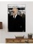 Yakışıklı Takım Elbiseli Atatürk Cam Tablo, Uv Baskılı ve Temperli, Hediyelik 2