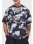 Desenli Bisiklet Yaka Pamuklu Relaxed Fit T Shirt Erkek T Shirt 76GAH6L0 JS275 899 1