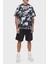 Desenli Bisiklet Yaka Pamuklu Relaxed Fit T Shirt Erkek T Shirt 76GAH6L0 JS275 899 2