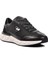 152-19498 Siyah-Beyaz Deri Erkek Sneaker 3
