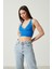 Kadın Super Crop Sırt Detaylı Triko Büstiyer Bluz 3