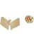 Doğu Türkistan Türkiye Flamalı Gold Renk Metal Yaka Rozeti 1 Paket 12'li 4