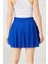 Saks Mavisi Şort Etek 3
