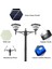 2x100W Güneş Enerjili Solar Bahçe Armatür 300CM Direkli 2