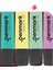 Fosforlu Kalem 4lü Asetat Karışık Renk Pastel 1