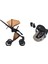 E/type Travel Set - Bebek Arabası -Karamel 1