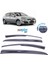 Opel Combo 2001-2012 Sunplex Sport Style Cam Rüzgarlığı Set 2li 1