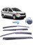 Dacia Logan Sunplex Sport Style Cam Rüzgarlığı Set 4lü 1