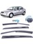 Opel Astra H 2004-2013 Sunplex Sport Style Cam Rüzgarlığı Set 4lü 1
