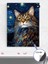 Van Gogh Tarzı Maine Coon Kedi Hayvan Poster - Afiş - Dekoratif Duvar Posteri 1