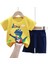 2 Adet Bebek Yaz Kıyafetleri Erkek Karikatür T-Shirt + Şort Takım Elbise (Yurt Dışından) 2