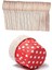 100X Kağıt Cupcake Liner Muffin Pişirme Bardakları Renk: Kırmızı Nokta: 100 Adet Tek Kullanımlık Tahta Kaşıkla 3.8CMX3CMX5CM (Yurt Dışından) 1
