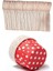 100X Kağıt Cupcake Liner Muffin Pişirme Bardakları Renk: Kırmızı Nokta: 100 Adet Tek Kullanımlık Tahta Kaşıkla 3.8CMX3CMX5CM (Yurt Dışından) 2