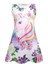 Popüler Sevimli Kızın Unicorn Kelebek Baskı Kolsuz ve Uzun Kollu Elbiseler 2-3 4-6 6-9 Yaş Çocuklar Için (Yurt Dışından) 1