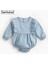 Pamuk Bebek Bodysuits Yenidoğan Mavi Denim Tulum Moda Prenses Yürümeye Başlayan Kız Giysileri (Yurt Dışından) 1