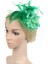 Bayan Tüy Fascinator Şapka Saç Bandı Düğün Kostümü Yeşil (Yurt Dışından) 2