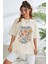 Only Trendwear Unisex Flowers Baskılı Oversize Tshirt 1