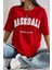 Only Trendwear Unisex Baseball Baskılı Oversize Tshirt 2