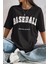 Only Trendwear  Unisex Baseball Baskılı Oversize Tshirt 2