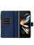 Samsung Galaxy Z Fold4 5g Baskılı Hat Zipper Cep Pu Deri Telefon Kılıfı (Yurt Dışından) 2