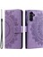 Samsung Galaxy S24+ Mandala Çiçek Murple Telefon Kılıfı (Yurt Dışından) 1
