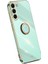 Samsung Galaxy S24 Için+ Cover Golden Edge Tpu Ring Cyan Telefon Kılıfı (Yurt Dışından) 1