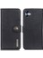 Samsung Galaxy A05 Khazneh 4g Cowhide Doku Deri Deri Black Telefon Kılıfı (Yurt Dışından) 1