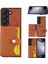 Samsung Galaxy Z For For Fold5 5g Litchi Doku Pu Deri+Pc Cover Br Telefon Kılıfı (Yurt Dışından) 1