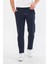 Yazlık Slim Fit Pamuklu Yarım Lastikli Açık Lacivert Erkek Pantolon - Rahatlıkta Şıklık - Daniel Voi 1