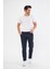 Yazlık Slim Fit Pamuklu Yarım Lastikli Açık Lacivert Erkek Pantolon - Rahatlıkta Şıklık - Daniel Voi 2