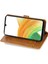 Samsung Galaxy S23 Fe sı Slim Fit Pu Deri Fermuar Cep Flip Kahverengi Telefon Kılıfı (Yurt Dışından) 2