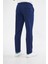 Ara Mevsimlik Slim Fit Pamuklu Beli Yarım Lastikli Açık Lacivert Erkek Pantolon -Rahatlıkta Şıklık 3