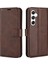 Samsung Galaxy S24+ Pu Pu Deri Flip Kahverengi Telefon Kılıfı (Yurt Dışından) 1